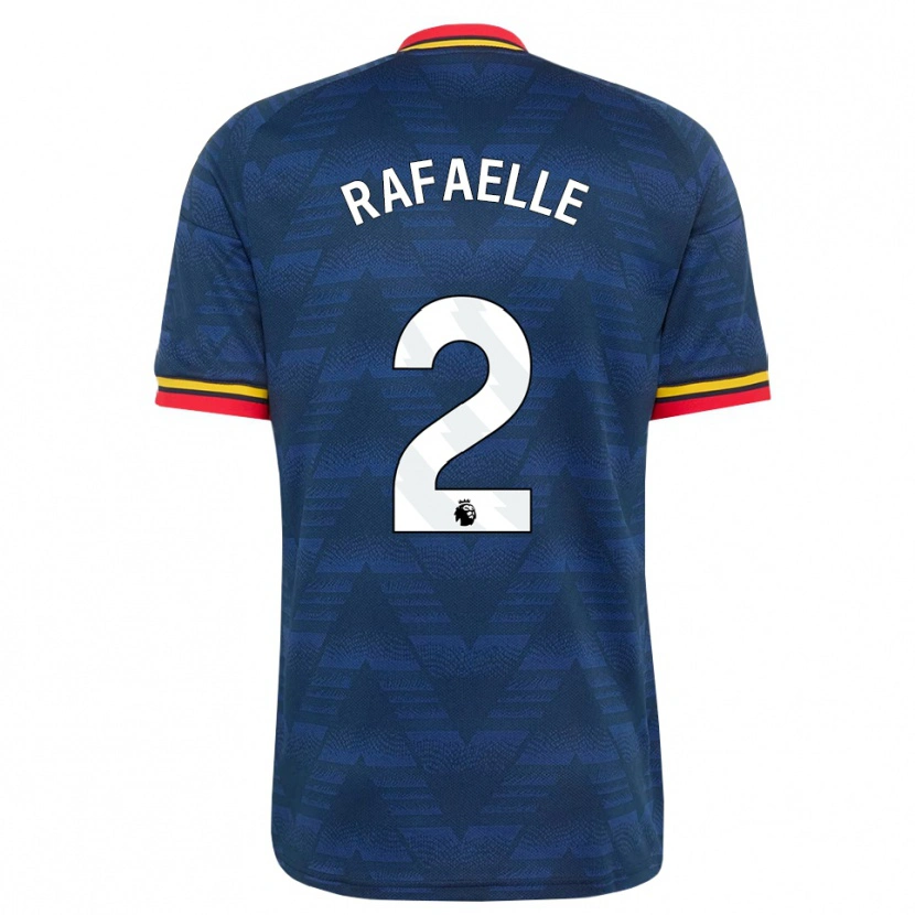 Danxen Niño Camiseta Rafaelle Souza #2 Azulmedianoche Amarillo Rojo 2ª Equipación 2026/27 La Camisa