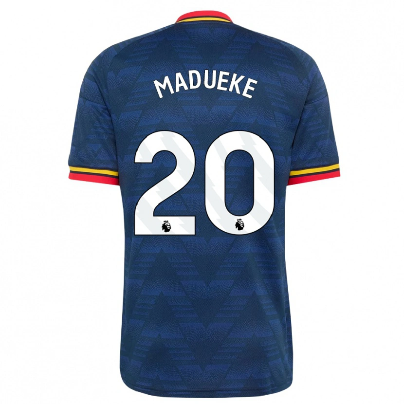 Danxen Niño Camiseta Noni Madueke #20 Azulmedianoche Amarillo Rojo 2ª Equipación 2026/27 La Camisa