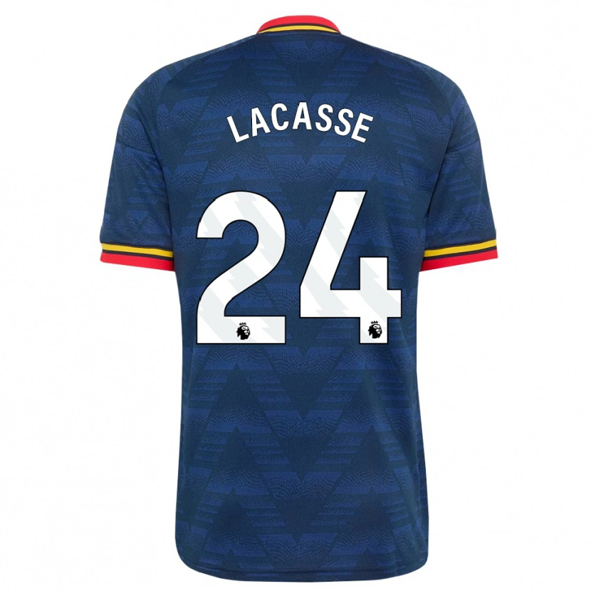 Danxen Niño Camiseta Cloé Lacasse #24 Azulmedianoche Amarillo Rojo 2ª Equipación 2026/27 La Camisa