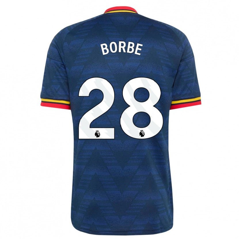 Danxen Niño Camiseta Anneke Borbe #28 Azulmedianoche Amarillo Rojo 2ª Equipación 2026/27 La Camisa