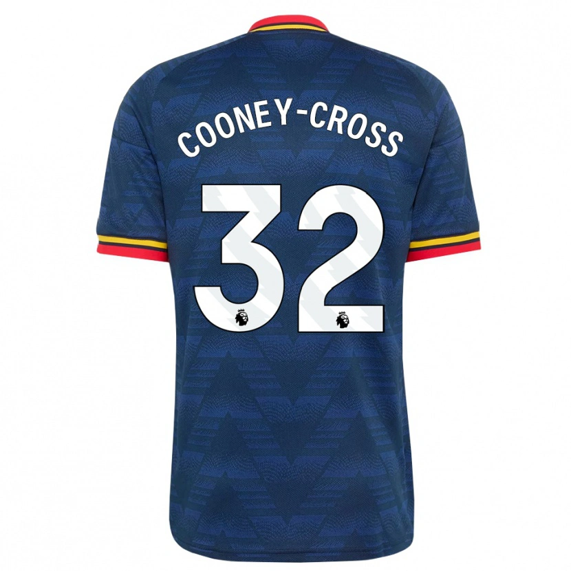 Danxen Niño Camiseta Kyra Cooney-Cross #32 Azulmedianoche Amarillo Rojo 2ª Equipación 2026/27 La Camisa