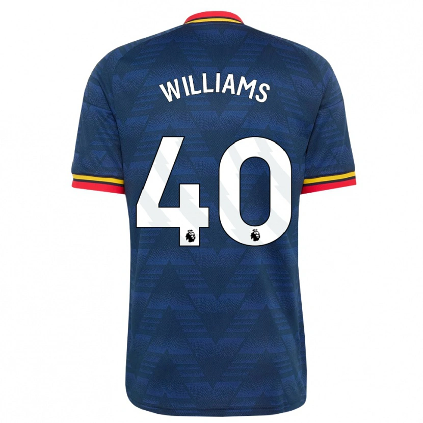 Danxen Niño Camiseta Naomi Williams #40 Azulmedianoche Amarillo Rojo 2ª Equipación 2026/27 La Camisa