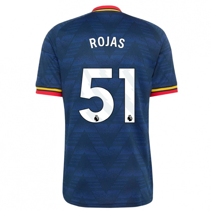 Danxen Niño Camiseta Alexei Rojas #51 Azulmedianoche Amarillo Rojo 2ª Equipación 2026/27 La Camisa