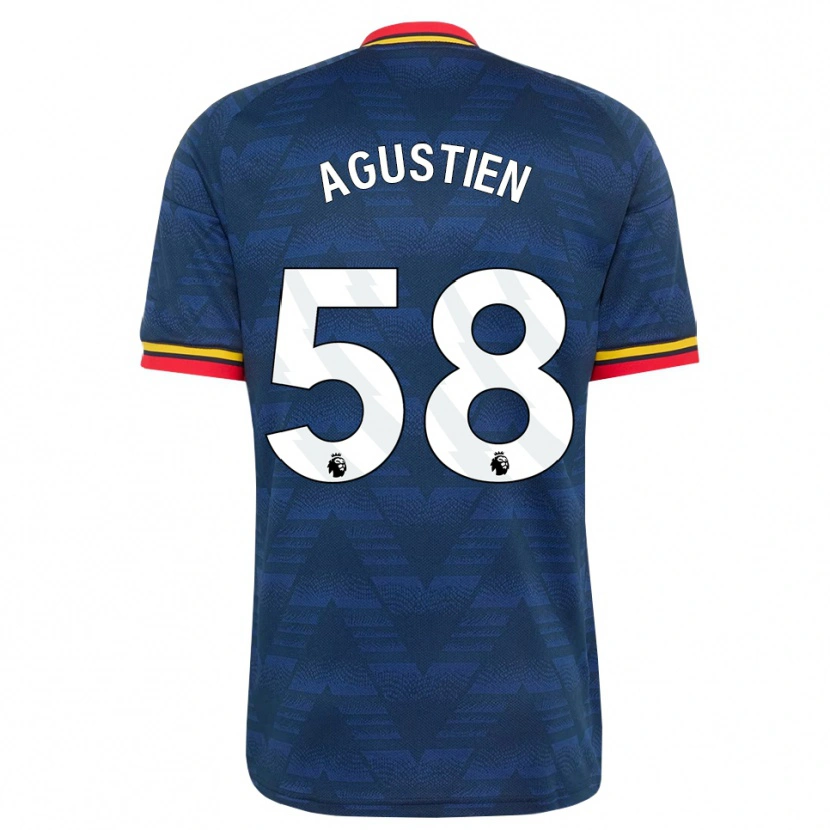 Danxen Niño Camiseta Demiane Agustien #58 Azulmedianoche Amarillo Rojo 2ª Equipación 2026/27 La Camisa