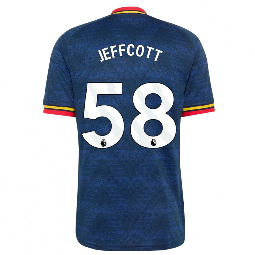 Danxen Niño Camiseta Henry Jeffcott #58 Azulmedianoche Amarillo Rojo 2ª Equipación 2026/27 La Camisa