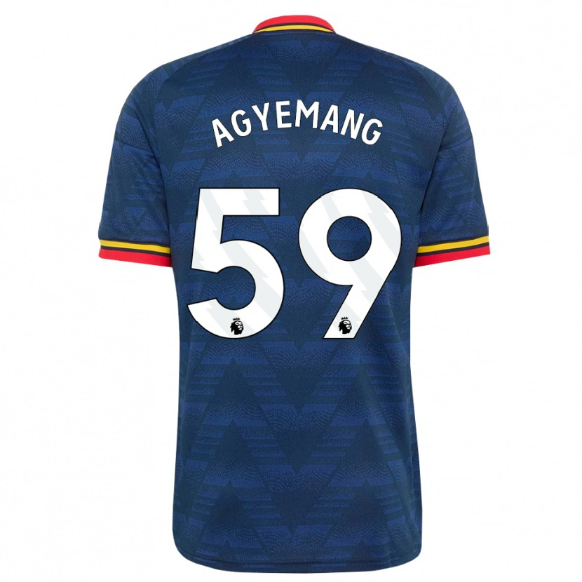 Danxen Niño Camiseta Michelle Agyemang #59 Azulmedianoche Amarillo Rojo 2ª Equipación 2026/27 La Camisa