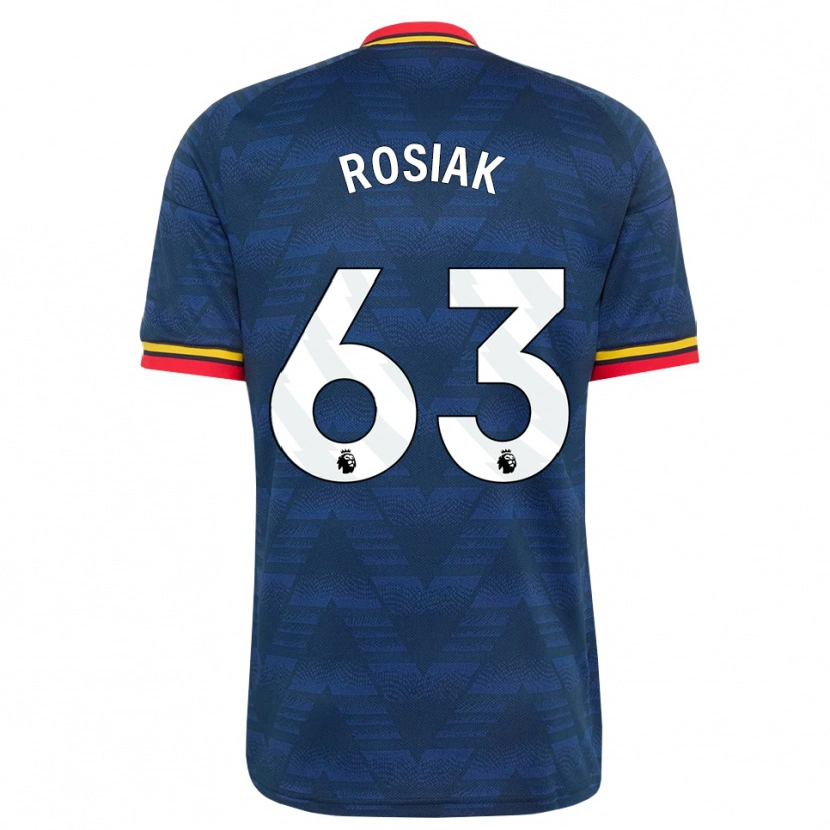 Danxen Niño Camiseta Michal Rosiak #63 Azulmedianoche Amarillo Rojo 2ª Equipación 2026/27 La Camisa