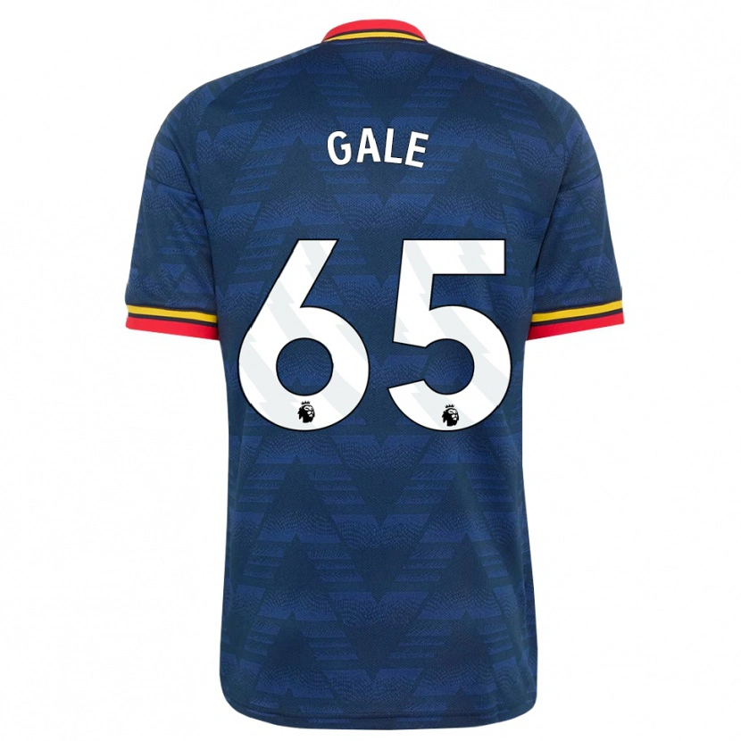 Danxen Niño Camiseta Jessie Gale #65 Azulmedianoche Amarillo Rojo 2ª Equipación 2026/27 La Camisa