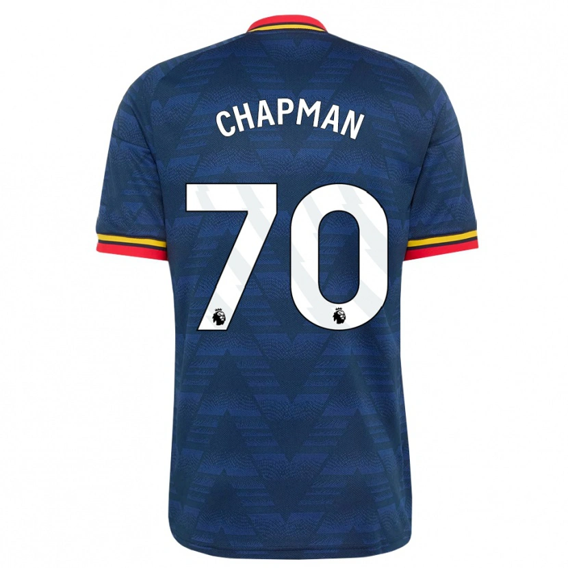 Danxen Niño Camiseta Samuel Chapman #70 Azulmedianoche Amarillo Rojo 2ª Equipación 2026/27 La Camisa