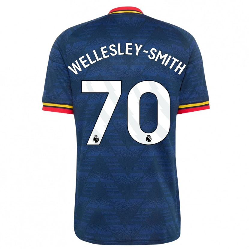 Danxen Niño Camiseta Cecily Wellesley-Smith #70 Azulmedianoche Amarillo Rojo 2ª Equipación 2026/27 La Camisa