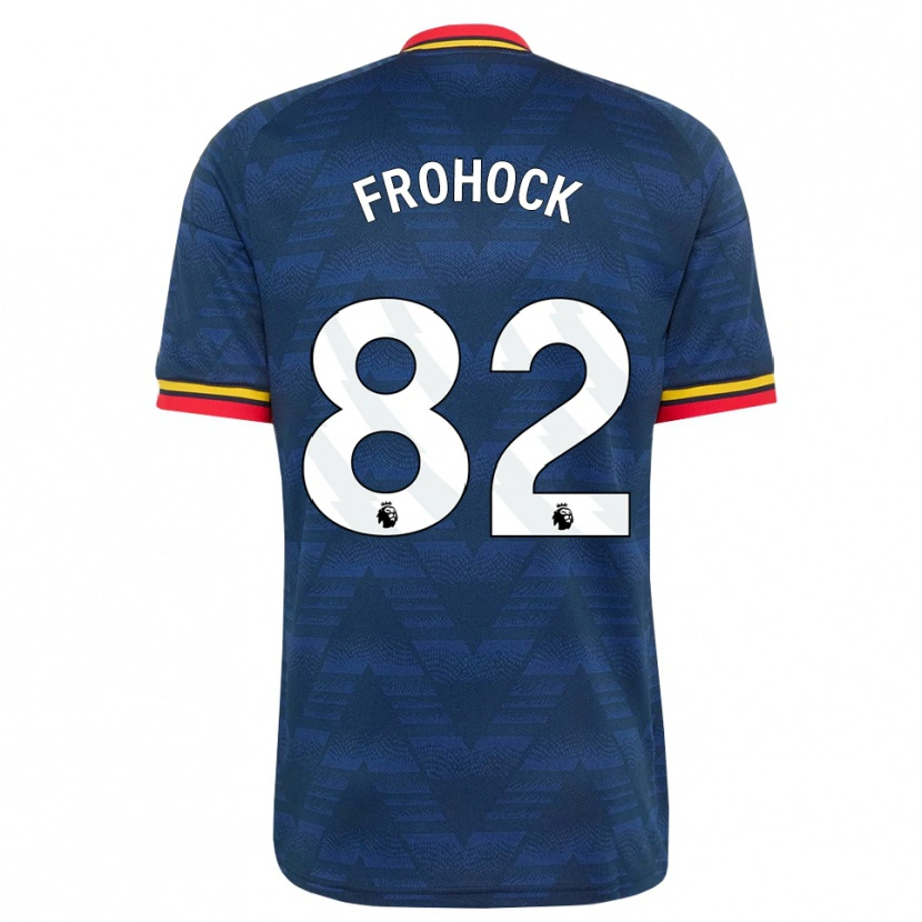 Danxen Niño Camiseta Marley Frohock #82 Azulmedianoche Amarillo Rojo 2ª Equipación 2026/27 La Camisa