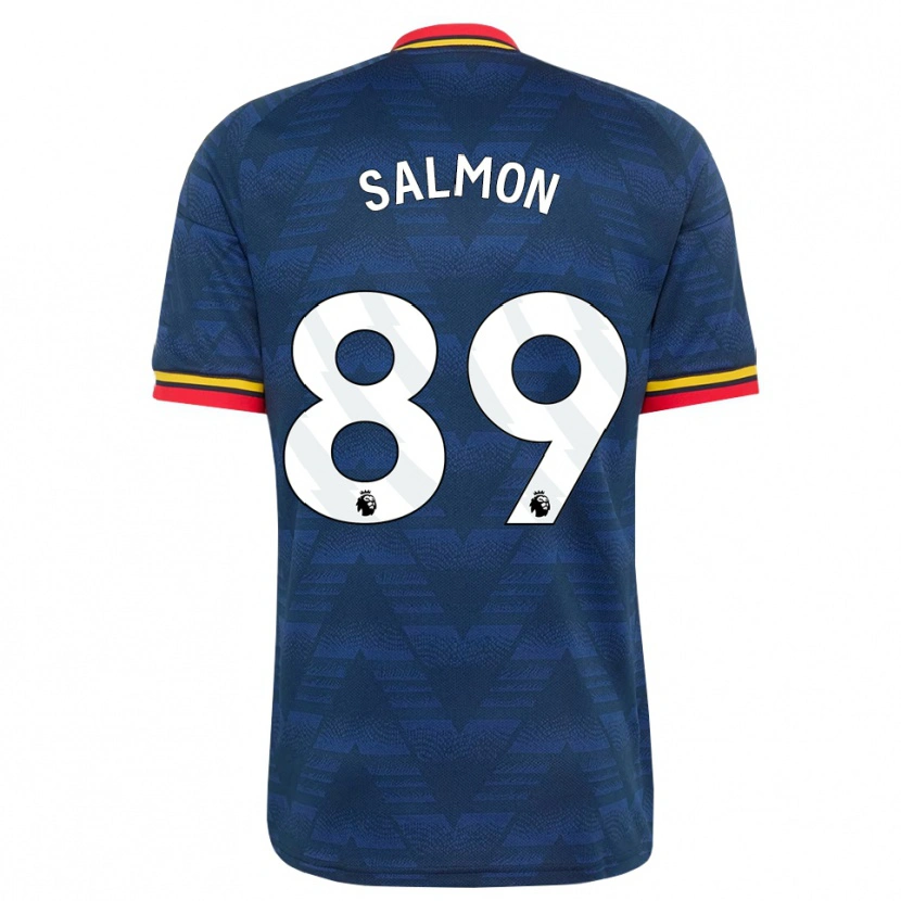 Danxen Niño Camiseta Marli Salmon #89 Azulmedianoche Amarillo Rojo 2ª Equipación 2026/27 La Camisa