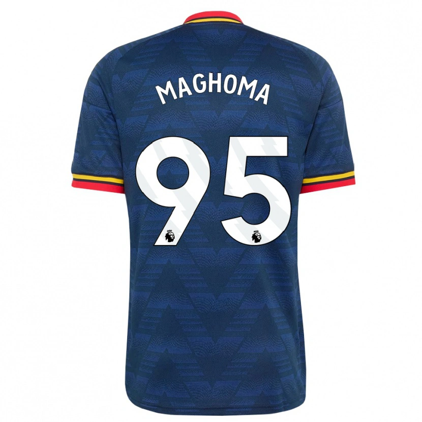 Danxen Niño Camiseta Jaden Maghoma #95 Azulmedianoche Amarillo Rojo 2ª Equipación 2026/27 La Camisa