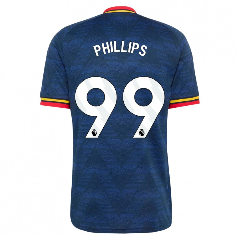 Danxen Niño Camiseta Charlie Phillips #99 Azulmedianoche Amarillo Rojo 2ª Equipación 2026/27 La Camisa