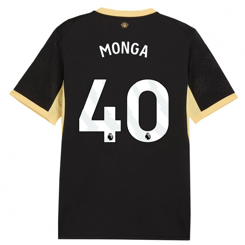 Danxen Niño Camiseta Jeremy Monga #40 Negro Amarillo 2ª Equipación 2026/27 La Camisa
