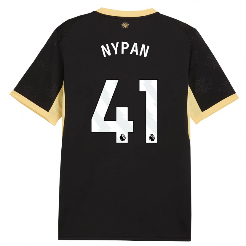 Danxen Niño Camiseta Sverre Nypan #41 Negro Amarillo 2ª Equipación 2026/27 La Camisa