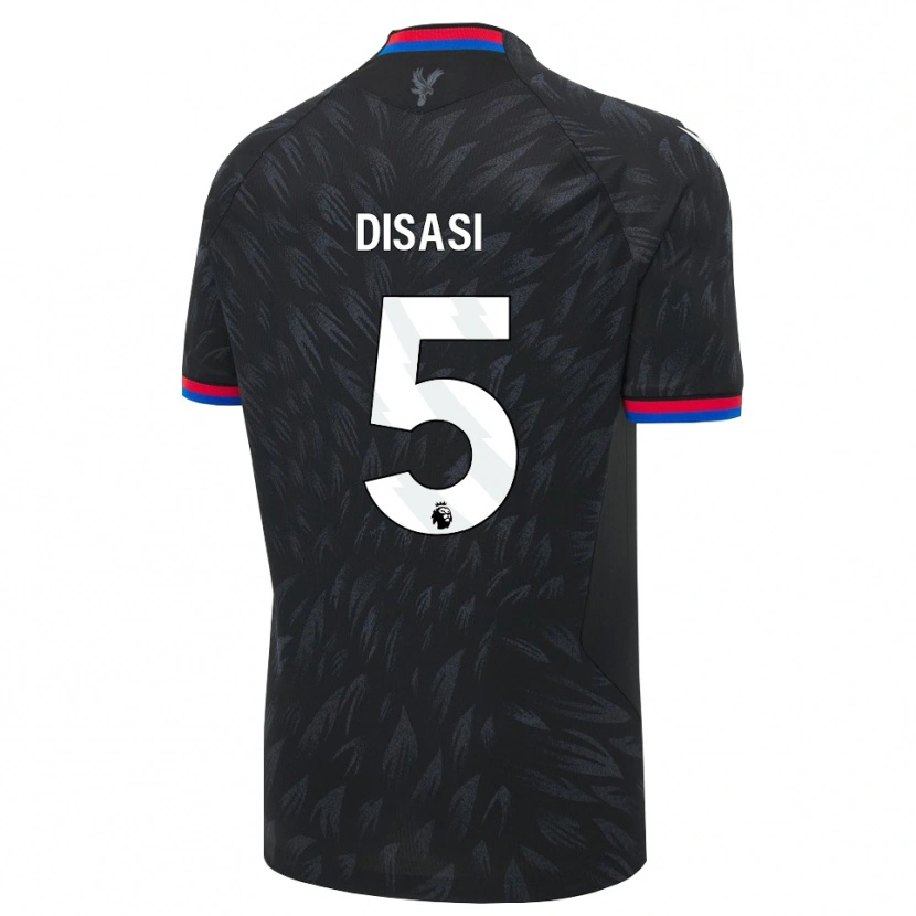 Danxen Niño Camiseta Axel Disasi #5 Negro Azul Rojo 2ª Equipación 2026/27 La Camisa