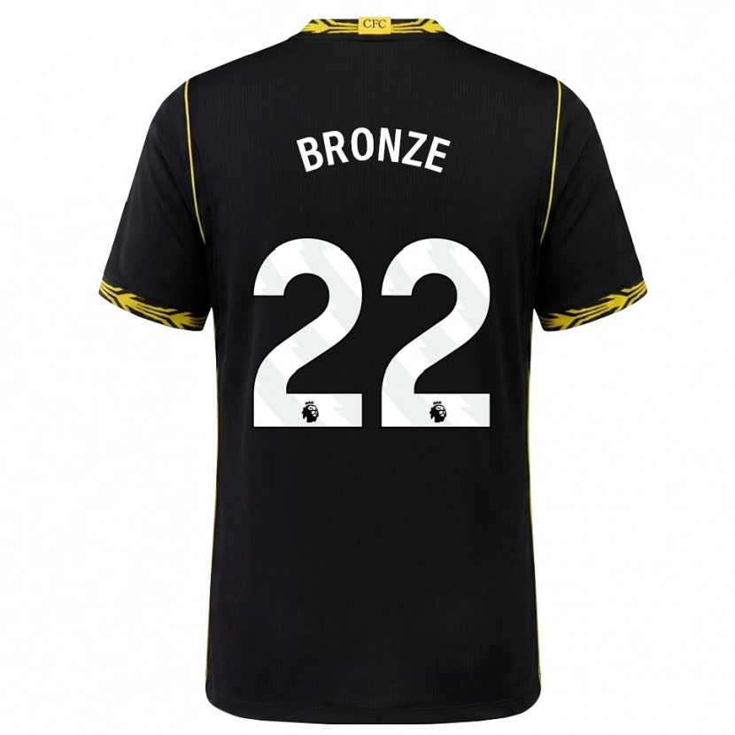 Danxen Niño Camiseta Lucy Bronze #22 Negro Amarillo 2ª Equipación 2026/27 La Camisa