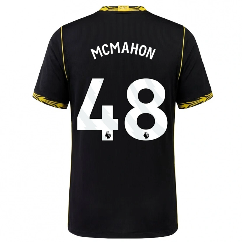 Danxen Niño Camiseta Harrison Mcmahon #48 Negro Amarillo 2ª Equipación 2026/27 La Camisa