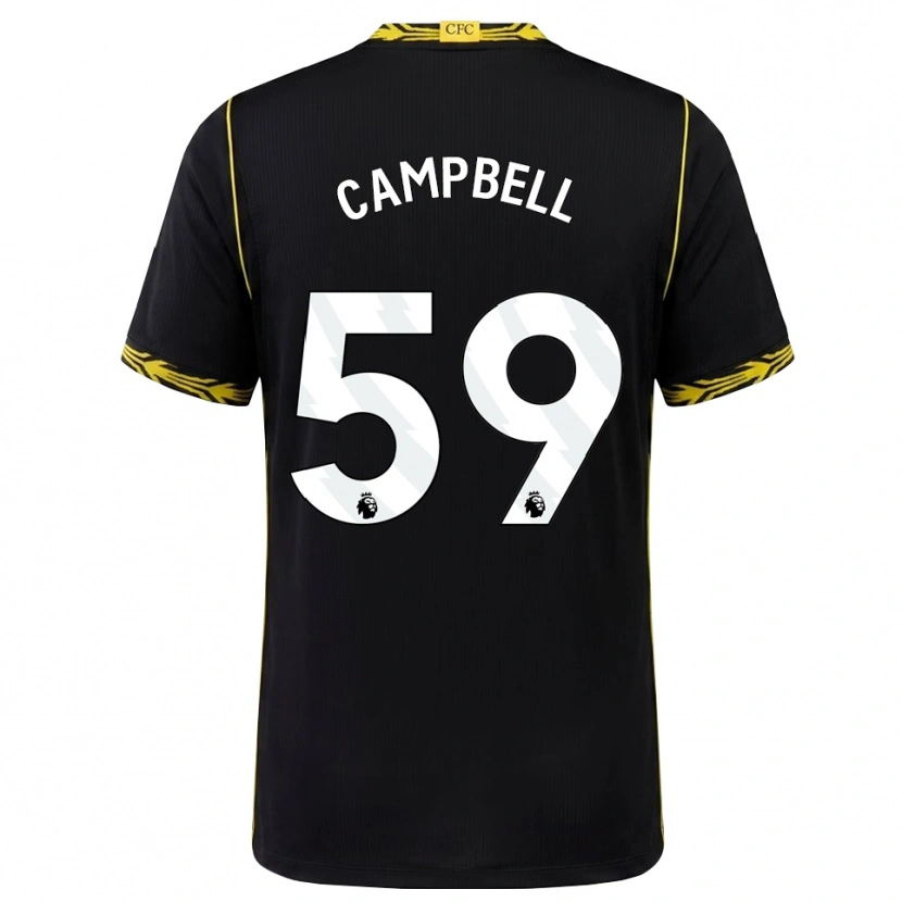 Danxen Niño Camiseta Harrison Murray-Campbell #59 Negro Amarillo 2ª Equipación 2026/27 La Camisa