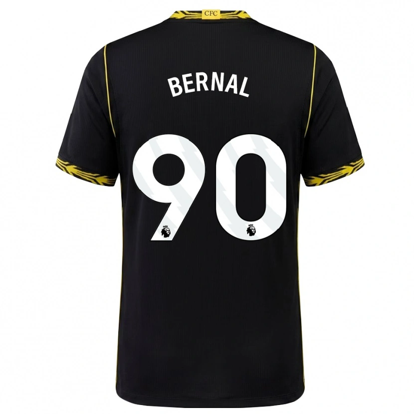 Danxen Niño Camiseta Freddy Bernal #90 Negro Amarillo 2ª Equipación 2026/27 La Camisa