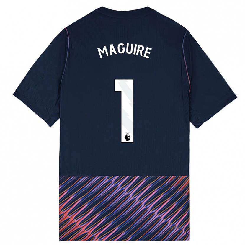 Danxen Niño Camiseta Aaron Maguire #1 Azulreal Blanco 2ª Equipación 2026/27 La Camisa