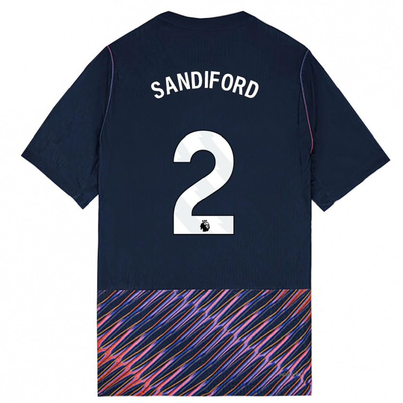Danxen Niño Camiseta Oscar Sandiford #2 Azulreal Blanco 2ª Equipación 2026/27 La Camisa