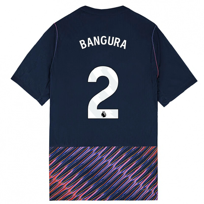 Danxen Niño Camiseta Samal Bangura #2 Azulreal Blanco 2ª Equipación 2026/27 La Camisa