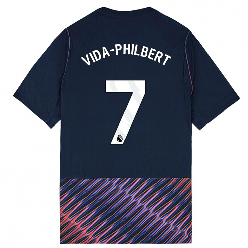 Danxen Niño Camiseta Joel Philbert #7 Azulreal Blanco 2ª Equipación 2026/27 La Camisa