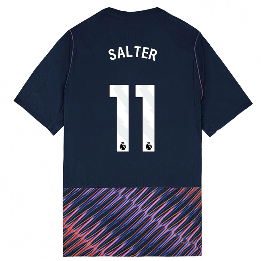 Danxen Niño Camiseta Oliver Salter #11 Azulreal Blanco 2ª Equipación 2026/27 La Camisa