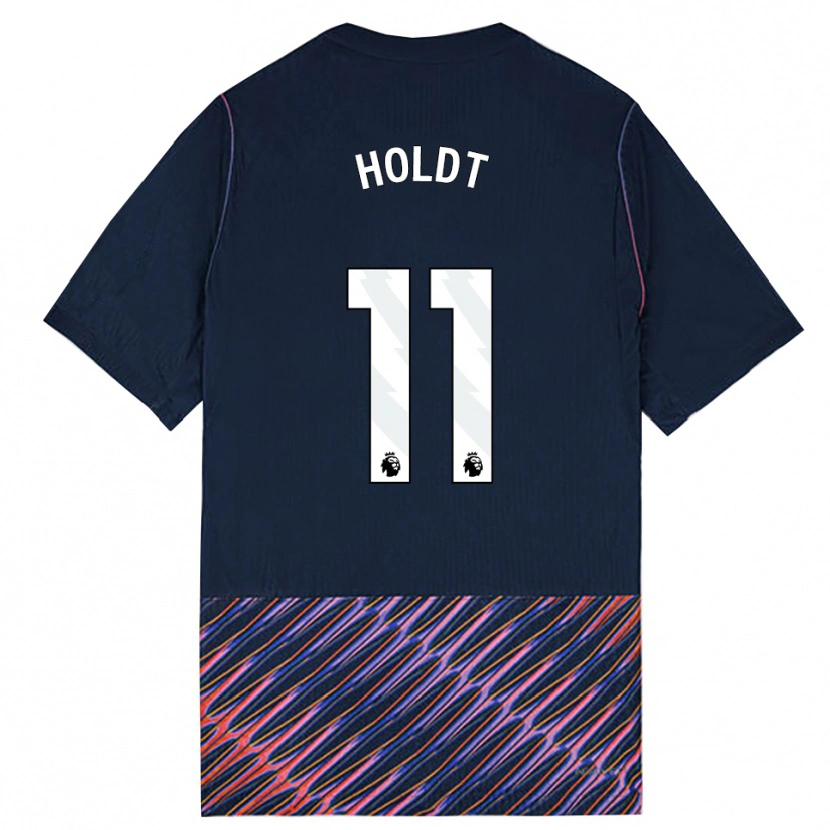 Danxen Niño Camiseta Olivia Holdt #11 Azulreal Blanco 2ª Equipación 2026/27 La Camisa