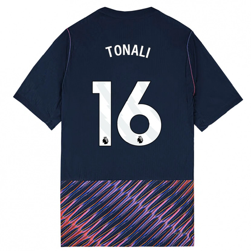 Danxen Niño Camiseta Sandro Tonali #16 Azulreal Blanco 2ª Equipación 2026/27 La Camisa