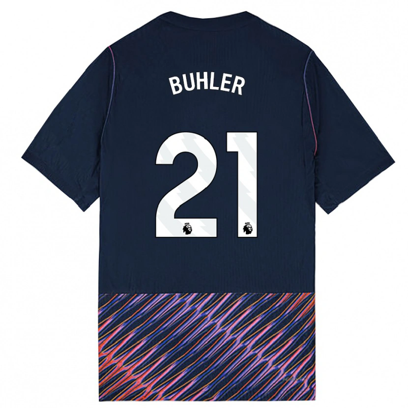 Danxen Niño Camiseta Luana Bühler #21 Azulreal Blanco 2ª Equipación 2026/27 La Camisa