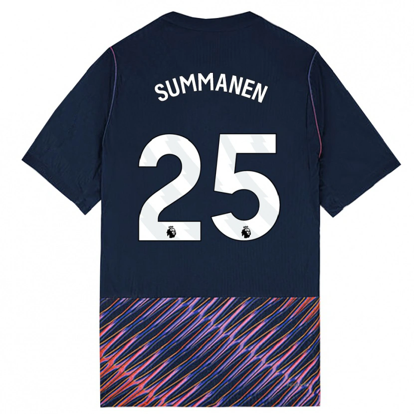Danxen Niño Camiseta Eveliina Summanen #25 Azulreal Blanco 2ª Equipación 2026/27 La Camisa