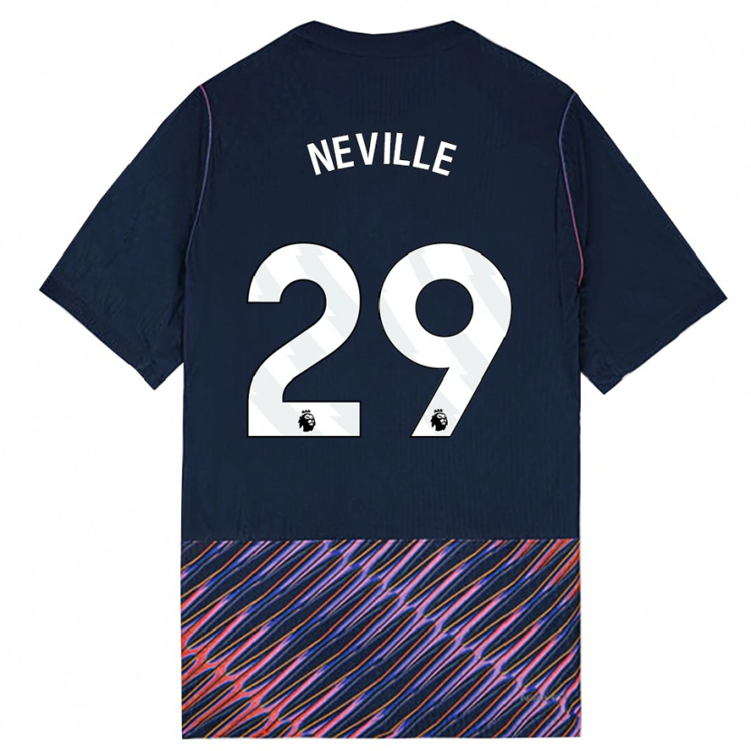 Danxen Niño Camiseta Ashleigh Neville #29 Azulreal Blanco 2ª Equipación 2026/27 La Camisa