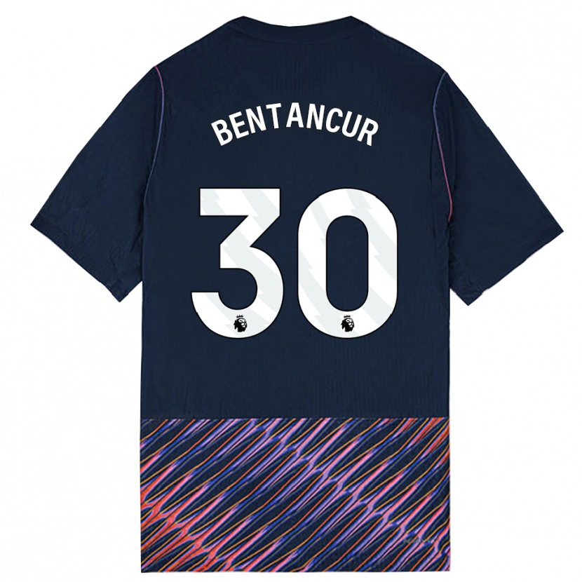 Danxen Niño Camiseta Rodrigo Bentancur #30 Azulreal Blanco 2ª Equipación 2026/27 La Camisa