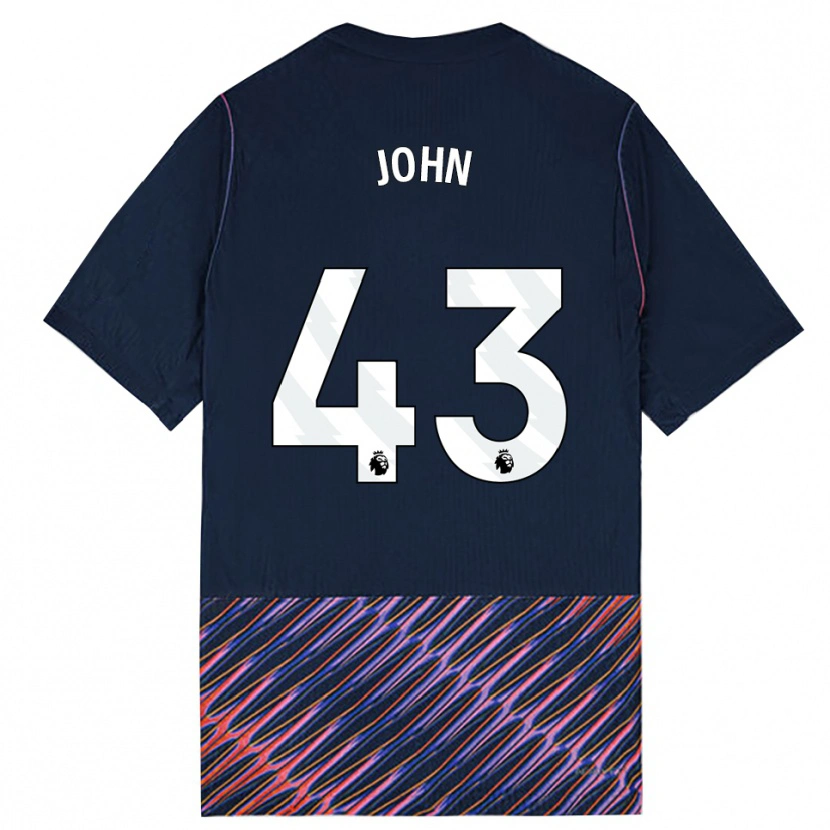 Danxen Niño Camiseta Nile John #43 Azulreal Blanco 2ª Equipación 2026/27 La Camisa