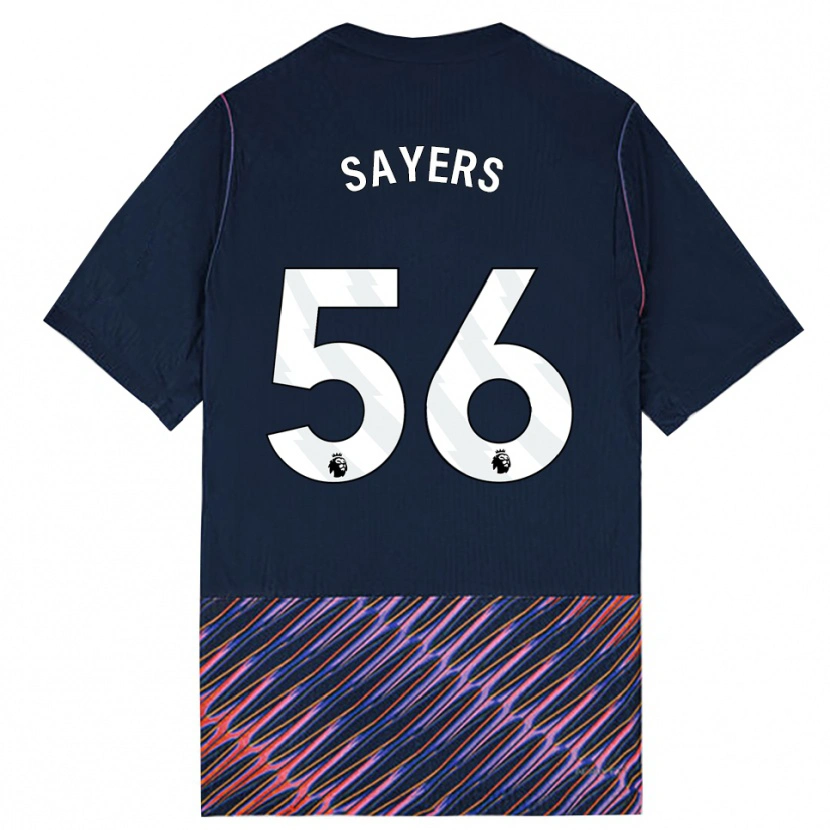 Danxen Niño Camiseta Charlie Sayers #56 Azulreal Blanco 2ª Equipación 2026/27 La Camisa