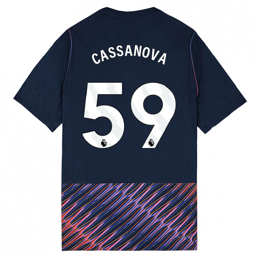 Danxen Niño Camiseta Dante Cassanova #59 Azulreal Blanco 2ª Equipación 2026/27 La Camisa