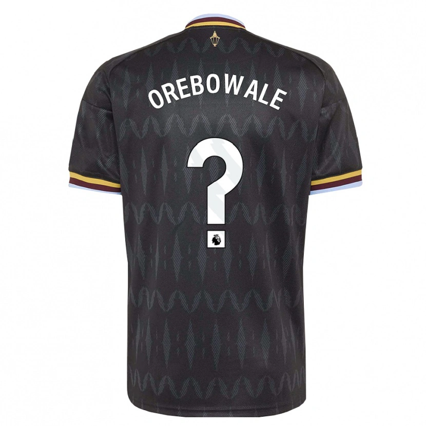 Danxen Niño Camiseta Erin Orebowale #0 Azulaciano Negro Amarillo 2ª Equipación 2026/27 La Camisa