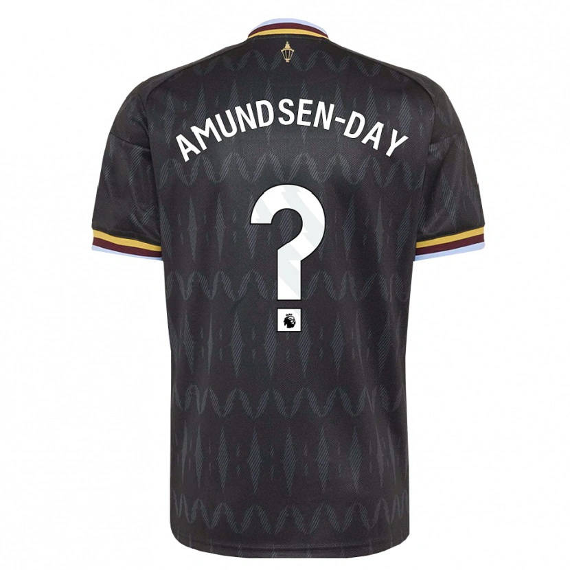 Danxen Niño Camiseta Ethan Amundsen-Day #0 Azulaciano Negro Amarillo 2ª Equipación 2026/27 La Camisa