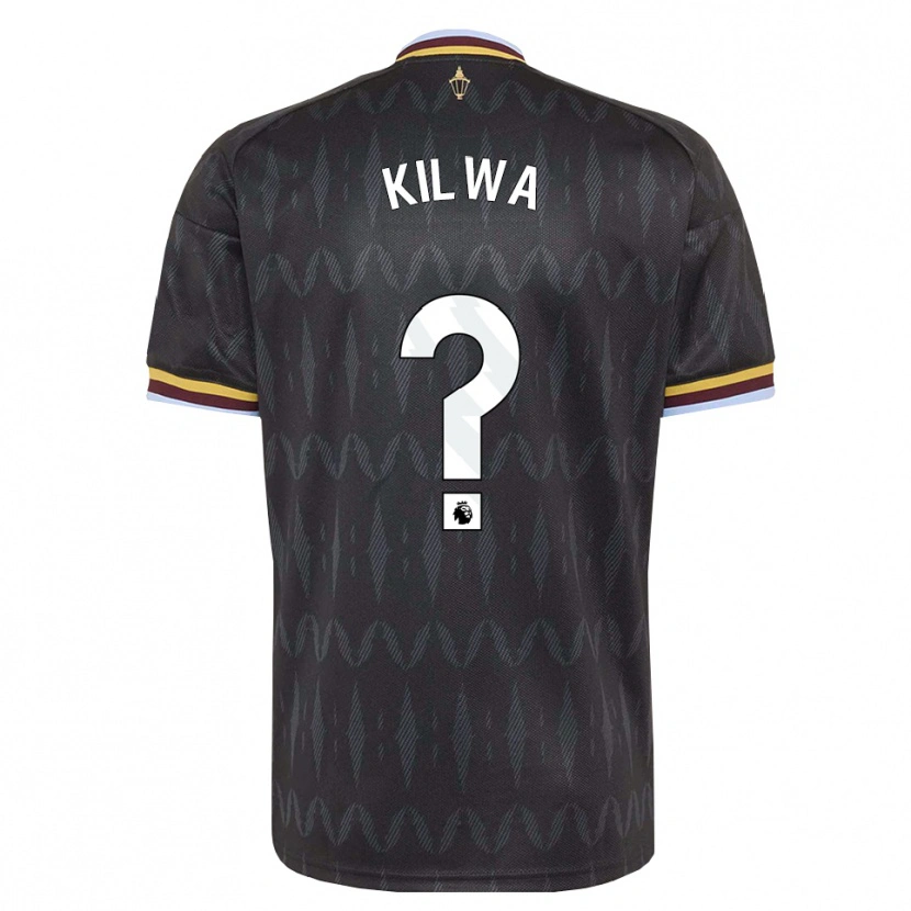 Danxen Niño Camiseta Heaven Kilwa #0 Azulaciano Negro Amarillo 2ª Equipación 2026/27 La Camisa
