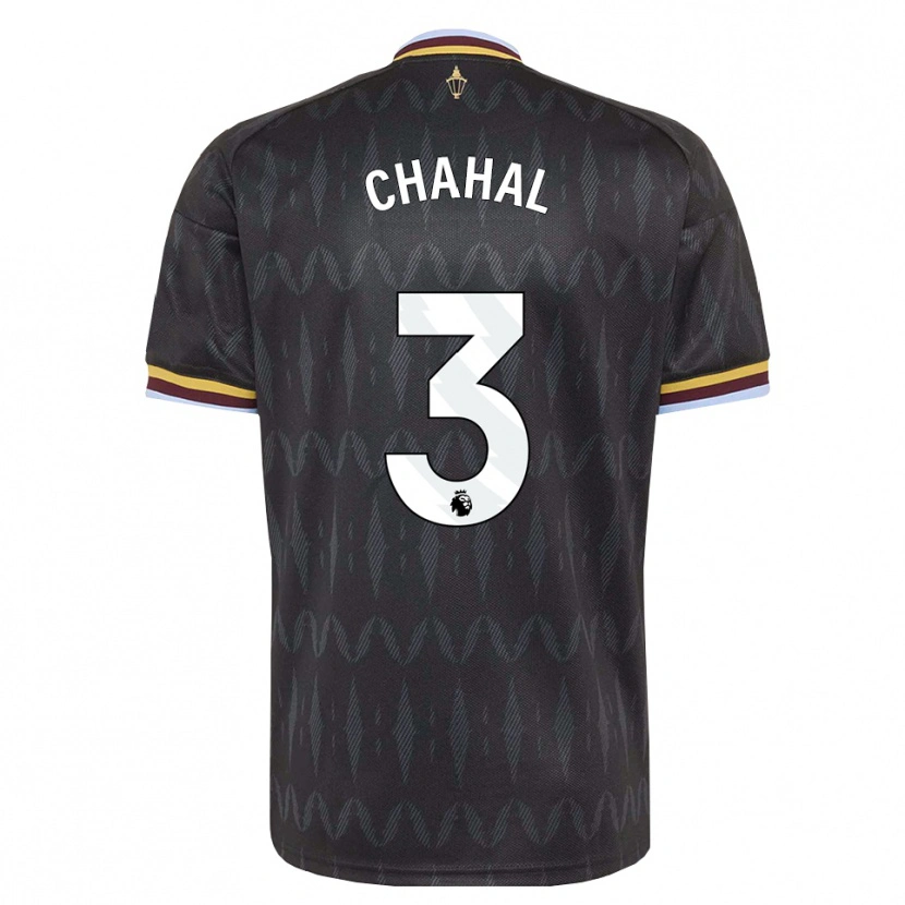 Danxen Niño Camiseta Curran Chahal #3 Azulaciano Negro Amarillo 2ª Equipación 2026/27 La Camisa