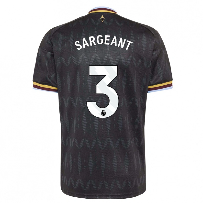 Danxen Niño Camiseta Meaghan Sargeant #3 Azulaciano Negro Amarillo 2ª Equipación 2026/27 La Camisa
