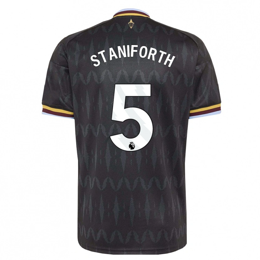 Danxen Niño Camiseta Lucy Staniforth #5 Azulaciano Negro Amarillo 2ª Equipación 2026/27 La Camisa