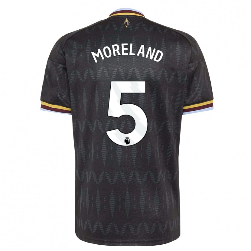Danxen Niño Camiseta Calum Moreland #5 Azulaciano Negro Amarillo 2ª Equipación 2026/27 La Camisa