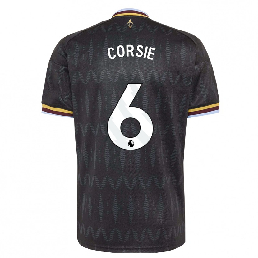 Danxen Niño Camiseta Rachel Corsie #6 Azulaciano Negro Amarillo 2ª Equipación 2026/27 La Camisa