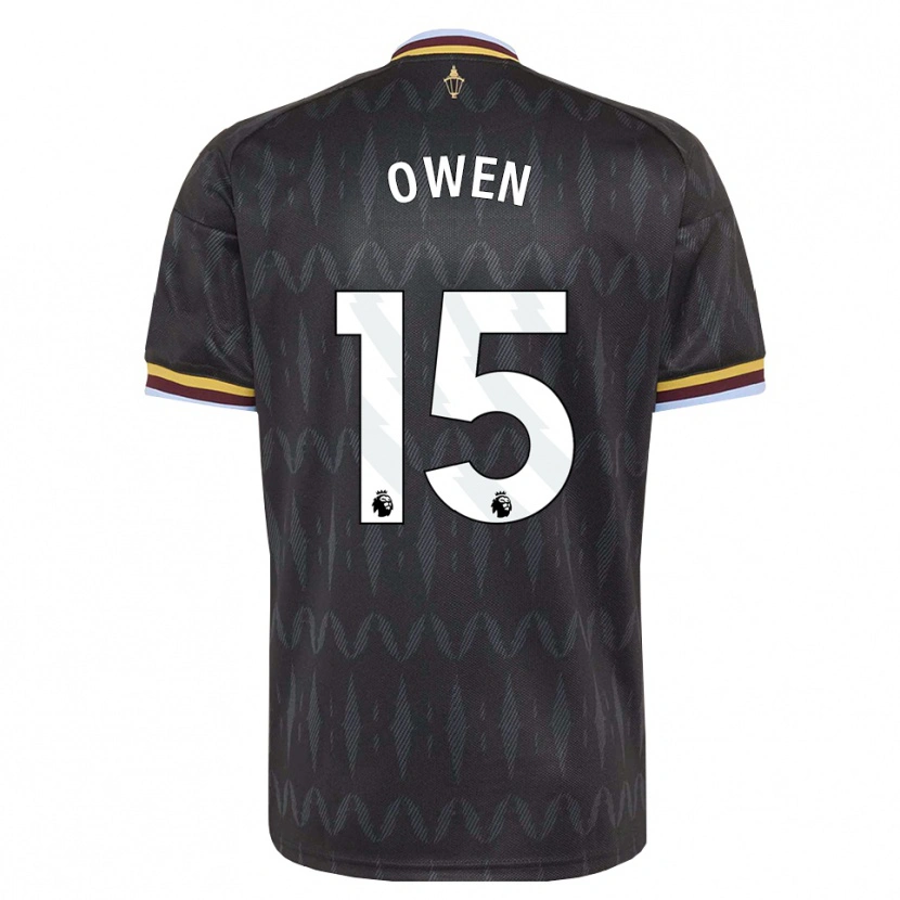 Danxen Niño Camiseta Curtis Owen #15 Azulaciano Negro Amarillo 2ª Equipación 2026/27 La Camisa