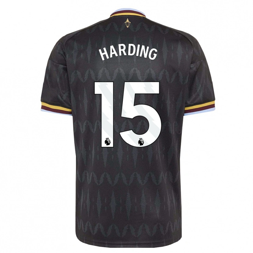 Danxen Niño Camiseta Natasha Harding #15 Azulaciano Negro Amarillo 2ª Equipación 2026/27 La Camisa