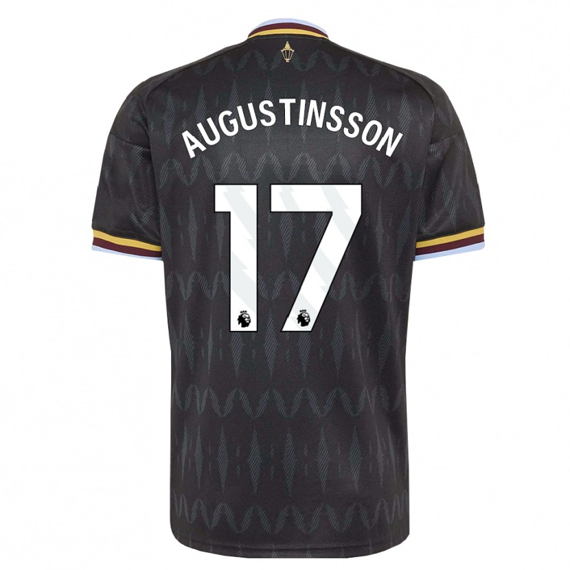 Danxen Niño Camiseta Ludwig Augustinsson #17 Azulaciano Negro Amarillo 2ª Equipación 2026/27 La Camisa
